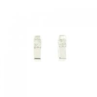 K14WG ダイヤモンド ピアス 0.16CT