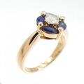 K18PG サファイヤ リング 0.64CT