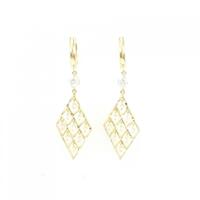 K18YG キュービック ピアス