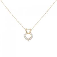 K18YG ダイヤモンド ネックレス 0.21CT