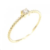 K18YG ダイヤモンド リング 0.09CT
