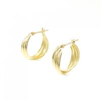 【新品】K18YG フープピアス