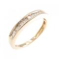 K18PG ハーフエタニティ ダイヤモンド リング 0.25CT