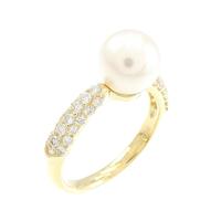 K18YG アコヤパール リング 7.6mm