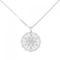 PT フラワー ダイヤモンド ネックレス 1.00CT