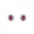 PT ルビー ピアス 1.14CT