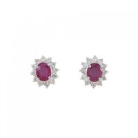PT ルビー ピアス 1.14CT