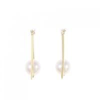 【新品】K18YG アコヤパール ピアス 7.4mm