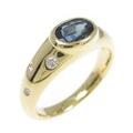 K18YG サファイヤ リング 0.89CT