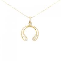 K18YG ダイヤモンド ネックレス 0.13CT