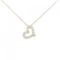 K18YG ハート ダイヤモンド ネックレス 0.59CT