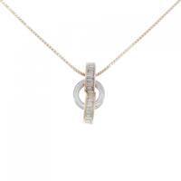 K18スリーカラー ダイヤモンド ネックレス 0.40CT