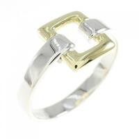 【ヴィンテージ】ティファニー オープン レクタンギュラー リング