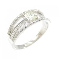 プラチナダイヤモンドリング 0.313CT M SI1 ファンシーカット