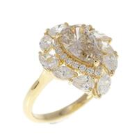 【リメイク】ダイヤモンド リング 1.009CT LYB SI1 ペアシェイプ