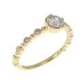 【リメイク】K18YG ダイヤモンドリング 0.315CT E SI2 GOOD