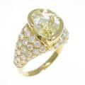 750YG ダイヤモンド リング 4.131CT