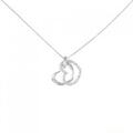 K18WG ハート ダイヤモンド ネックレス 0.20CT
