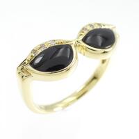 K18YG サングラス オニキス リング