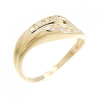 K18YG ダイヤモンド リング 0.08CT