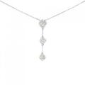 PT スリーストーン ダイヤモンド ネックレス 1.01CT