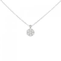 PT フラワー ダイヤモンド ネックレス 0.30CT