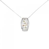 K18WG ダイヤモンド ネックレス 1.05CT