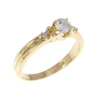 K18YG ダイヤモンド リング 0.20CT