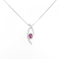 PT ルビー ネックレス 0.34CT