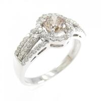 K18WG ダイヤモンド リング 0.53CT