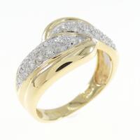 K18YG/K18WG ダイヤモンド リング 0.25CT