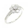 PT フラワー ピンクダイヤモンド リング 0.094CT