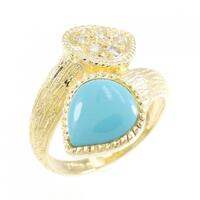 K18YG ターコイズ リング