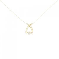 K18YG ダイヤモンド ネックレス 0.08CT