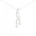 K18WG ダイヤモンド ネックレス 0.38CT