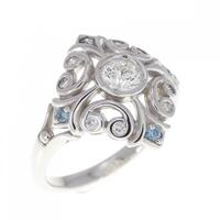 K18WG ダイヤモンド リング 0.333CT