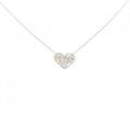 K18WG ハート ダイヤモンド ネックレス 0.15CT