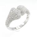 K18WG パヴェ ダイヤモンド リング 1.22CT