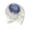PT サファイヤ リング 4.90CT