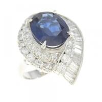 PT サファイヤ リング 4.90CT