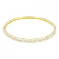 【リメイク】K18YG ダイヤモンド バングル 1.70CT