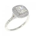 ティファニー ソレスト リング 0.59CT H VS1 クッションカット