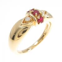 750YG ルビー リング 0.21CT