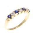 K18YG サファイヤ リング 0.24CT
