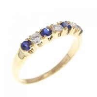 K18YG サファイヤ リング 0.24CT