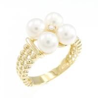 K18YG 淡水パール リング