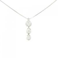 PT スリーストーン ダイヤモンド ネックレス 0.50CT