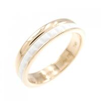 ブシュロン キャトル ホワイト ハーフ リング