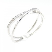 750WG ダイヤモンド リング 0.11CT