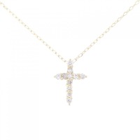 K18YG クロス ダイヤモンド ネックレス 0.05CT
